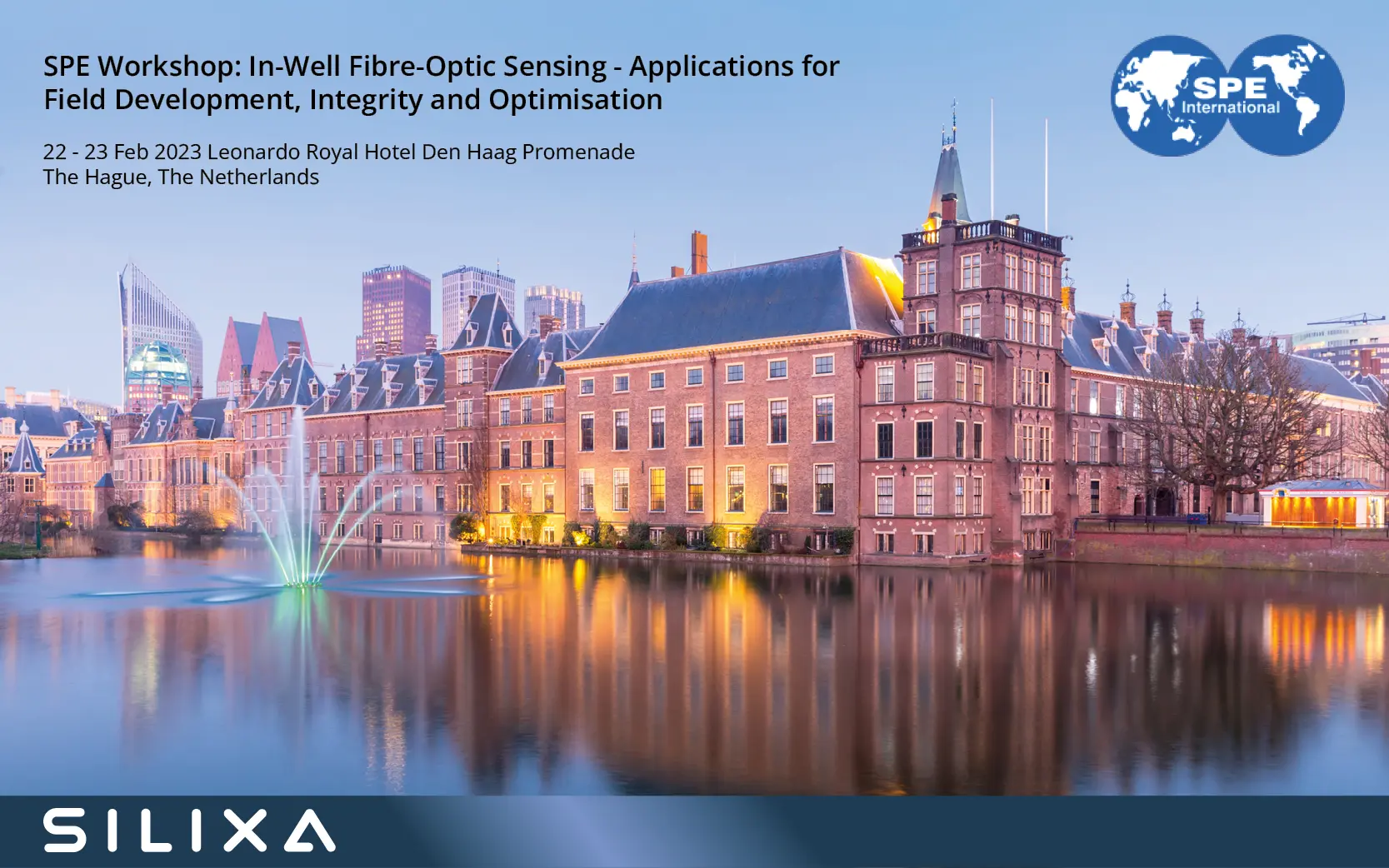 Silixa presenting at the SPE Workshop on In-Well Fibre-Optic Sensing - Applications for Field Development, Integrity and Optimisation in The Hague on 22-23 February 2023